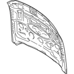 FR3Z16612F - Body: Hood for Ford: Mustang Image