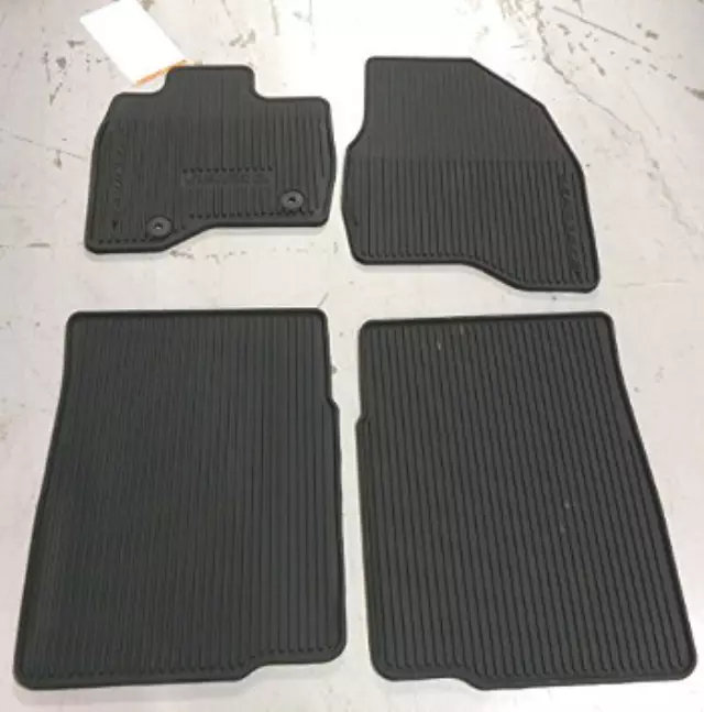 2015 thru 2016 Explorer OEM Genuine Ford Black Rubber All Weather Floor Mat Set 4-pc - Ford (FB5Z-7813300-BA)