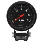 2891 - : GAUGE, TACHOMETER, 2 5/8", 6K RPM, PEDESTAL, Z-SERIES for AutoMeter Image