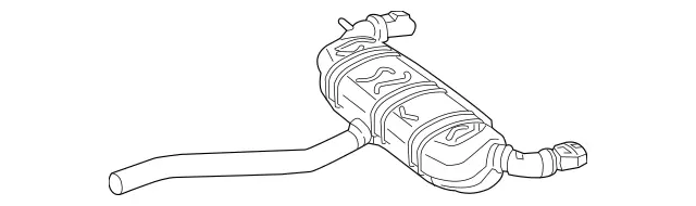 1564901681 - Exhaust System: Exhaust System for Mercedes-Benz: GLA250 Image image