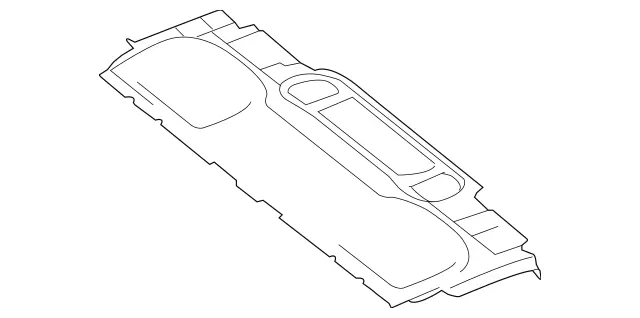 2166900649 - Panelling: Trim, Rear Panel for Mercedes-Benz: CL550, CL600, CL63 AMG, CL65 AMG Image image
