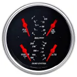 1412 - : GAUGE, QUAD, 3 3/8", 240OE-33OF, ELEC, DESIGNER BLACK for AutoMeter Image