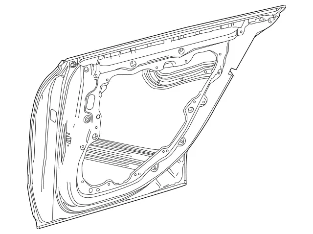 118730690064 - Rear Doors: Rear Door for Mercedes-Benz: CLA250, CLA35 AMG, CLA45 AMG, CLA45 AMG S Image image