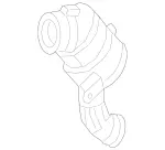 2741401008 - : Exhaust Gas Line for Mercedes-Benz: C350e Image