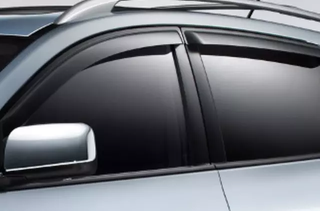 999D3GX000 - Exterior: OEM NEW 2012-2013 Nissan Rogue S SV SL 4 Set Side Window Deflectors 999D3-GX000 for Nissan: NV3500, Quest, Rogue Image