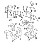 7L1Z78610A16CA - Body: Headrest Guide for Ford: Expedition | Lincoln: Navigator Image