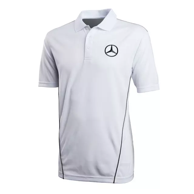 144519104 - : Mer Mens Cutter And Buck Clique Ice Polo for Mercedes-Benz Image