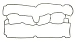 11081100 - : GASKET, CYLINDER HEAD COVER for Ajusa Image