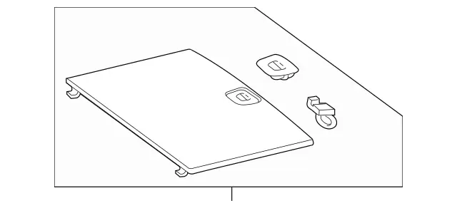 Genuine OEM Cargo Cover | 253-680-44-06-64-9J28 | Fits