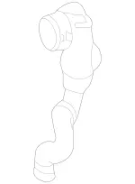 2185010382 - : Radiator Hose for Mercedes-Benz Image