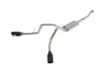 4933126B - : Vulcan Series 3 IN 304SS Cat-Back Exhaust System Dual Rear Side Exit w/Black T for aFe Power Image