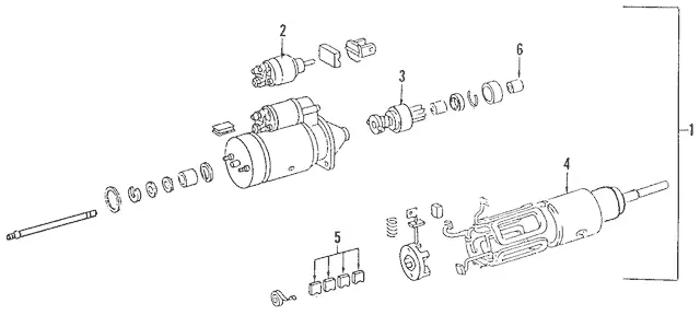 5151340180 - : Remanufactured Starter for Mercedes-Benz: 180C, C230, SLK230 Image