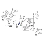 7L1Z78666L76AB - Body: Pivot Cap for Ford Image