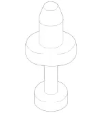 14099005929B51 - : Lower Cover Rivet for Mercedes-Benz Image