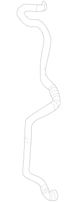 1665011400 - Radiator: Molded Hose for Mercedes-Benz: GL63 AMG, GLE63 AMG S, GLS63 AMG Image
