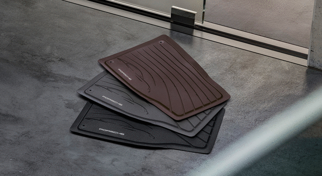 9J104480020OS5 - : All-Weather Floor Mats - Black for Porsche: Taycan Image