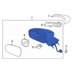 KS7Z17683DAPTM - Body: Mirror Assembly for Ford: Fusion, Police Responder Hybrid, SSV Plug-In Hybrid Image
