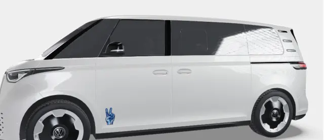 W00AAEXXXAAABA - Exterior: Wrapmate Diy - Peace for Volkswagen: ID. Buzz, Jetta Image