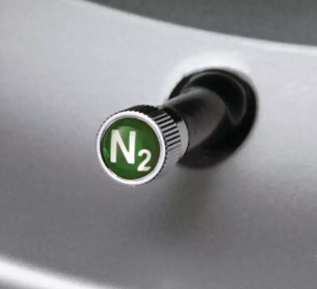 BMW OEM VALVE STEM CAPS - NITROGEN LOGO - BMW (36-11-0-439-435)