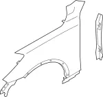 FCA001BAMA - : Fender for INFINITI: EX35, EX37, QX50 Image