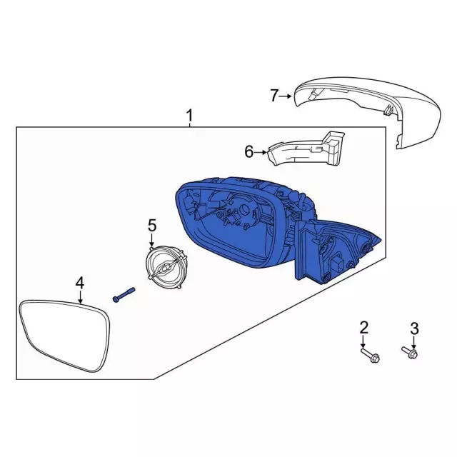 LJ6Z17682CC - Body: Mirror Assembly for Ford: Escape Image