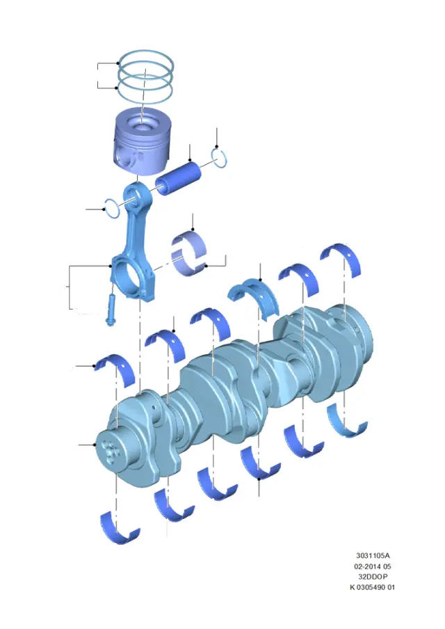 BB3Z6200C - Engine: Connecting Rod for Ford Image