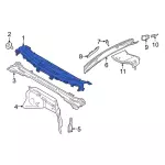 LK4Z6102012A - Body: Cowl Top Panel for Ford: E-Transit, Transit-150, Transit-250, Transit-350, Transit-350 HD Image