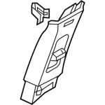 BB5Z7824346AB - Body: Upper Center Pillar Trim for Ford: Explorer, Police Interceptor Utility Image