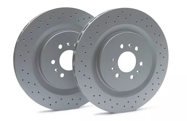 Rear Cross Drilled Disc Brake Rotors - ACDelco (88964608)