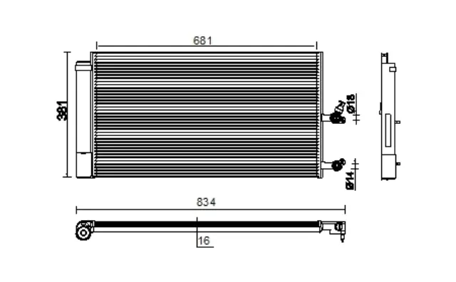 AC890000P - : A/C Condenser for Behr Image