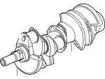 F7UZ6303A - Engine: Crankshaft for Ford: E-350 Econoline, E-350 Econoline Club Wagon, E-350 Super Duty, E-450 Super Duty, Excursion, F-250 Super Duty, F-350 Super Duty Image