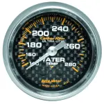 4731 - : GAUGE, WATER TEMP, 2 1/16", 140-280?F, MECHANICAL, CARBON FIBER for AutoMeter Image
