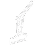 2036301810 - Body: Inner Hinge Pillar for Mercedes-Benz Image