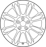 D0C001BU4A - : Wheel, Alloy for Infiniti Image