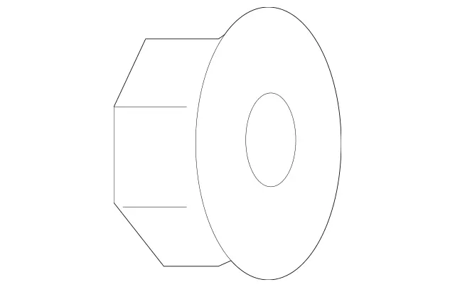 1249900451 - Trunk Lid: Hexagon Nut for Mercedes-Benz: 300TD, 300TE, C230, C240, C280, C32 AMG, C320, C350, C43 AMG, C55 AMG, CL500, CL55 AMG, CLK430, CLK63 AMG, E320, E420, E430, E500, E55 AMG, ML320, ML430, ML55 AMG, S430, S55 AMG, SLK280, SLK300 Image image