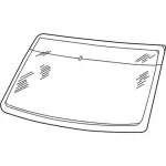 3C5Z7803100AA - : Windshield for Ford: Explorer | Lincoln: Aviator | Mercury: Mountaineer Image