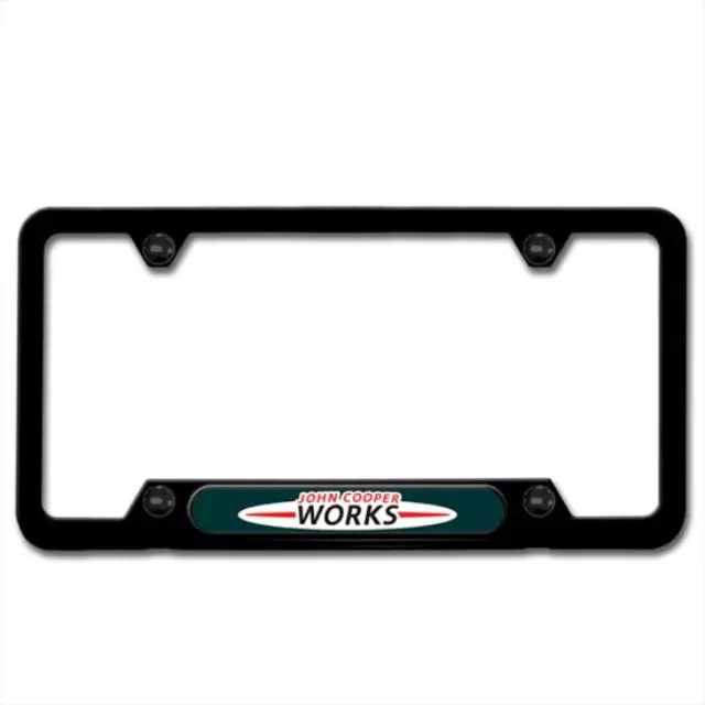 82122148728 - Exterior: License Plate Frame - Black for Mini Image