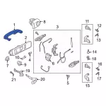 LB5Z7822405CBPTM - Body: Handle, Outside for Ford: Explorer Image