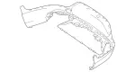 2538805306 - Detachable Parts: Bumper, Rear for Mercedes-Benz Image