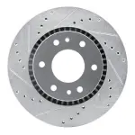 63148052L - : DFC Brake Rotor - Drilled and Slotted - Silver for DYNAMIC FRICTION Image