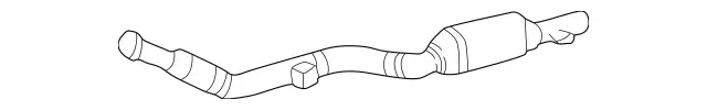 2104905919 - : Exchange Exhaust Pipe for Mercedes-Benz Image