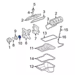 3C3Z6019A - Engine: Front Cover for Ford: E-350 Super Duty, E-450 Super Duty, Excursion, F-250 Super Duty, F-350 Super Duty, F-450 Super Duty, F-550 Super Duty Image