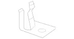 19918570 - Body: Center Panel Clip for Mercedes-Benz Image