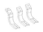 6844325 - : OE Xtreme Cab Length Side Steps - MOUNTING BRACKETS ONLY for Go Rhino Image
