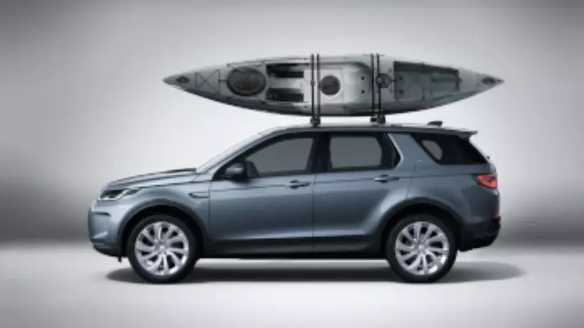 VPLWR0099 - Cargo Management: Aqua Sports Carrier - 2 Kayaks for Land Rover: Defender 110, Defender 90, Discovery, Discovery Sport, LR2, Range Rover, Range Rover Evoque, Range Rover Sport, Range Rover Velar Image