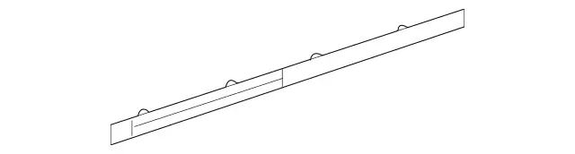 2046904062 - Rear Doors: Strip for Mercedes-Benz: C250, C300, C350 Image image