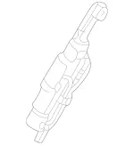 208800017264 - Body: Hydraulic Cylinder for Mercedes-Benz Image