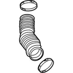 F2GZ9B659A - Engine: Inlet Tube for Ford: Edge | Lincoln: Continental, MKX, Nautilus Image