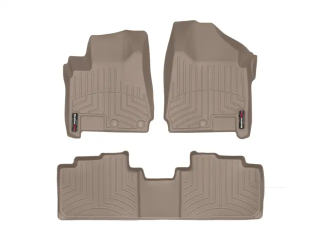 455211452782 - Accessories: Front &amp; Rear Tan FloorLiner™ DigitalFit® for WeatherTech Image