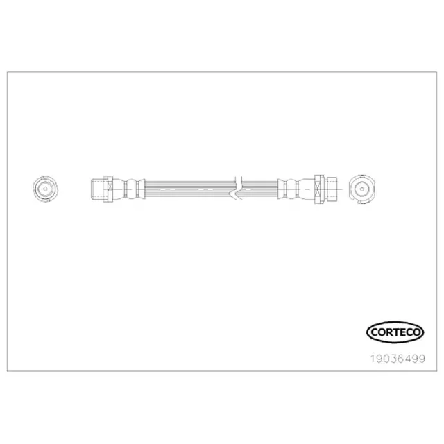 19036499 - : Corteco Brake Hydraulic Hose for Corteco Image